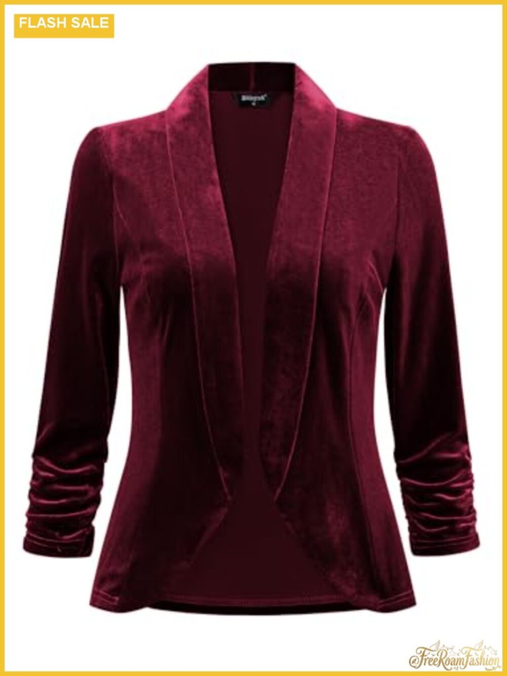 Velvet Blazer Women Shawl Collar Open Front Cardigan Evening Formal Jacket